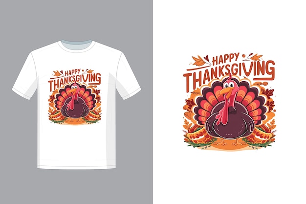 Vector happy thanksgiving tshirt design