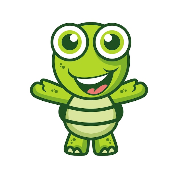 Happy Turtle Mascot 