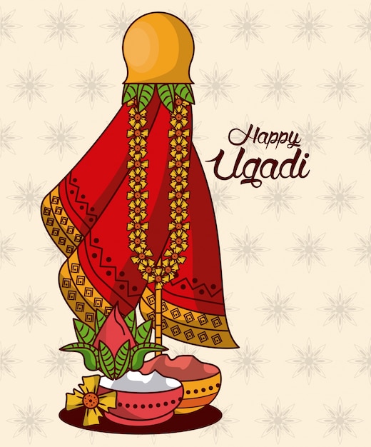 Happy ugadi design