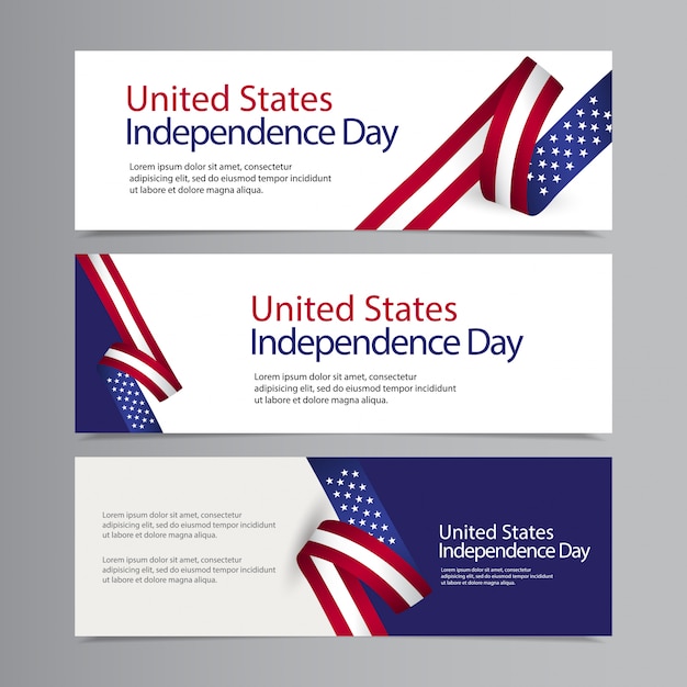 Happy United States Independence Day Celebration Template Design Illustration