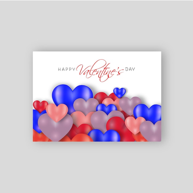 Happy valentine greeting card