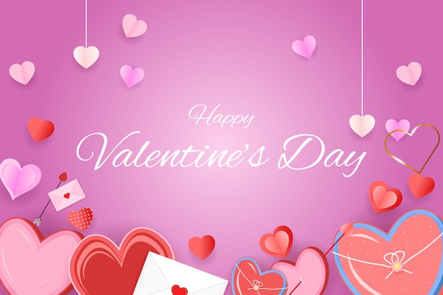 Happy valentine's day background with element