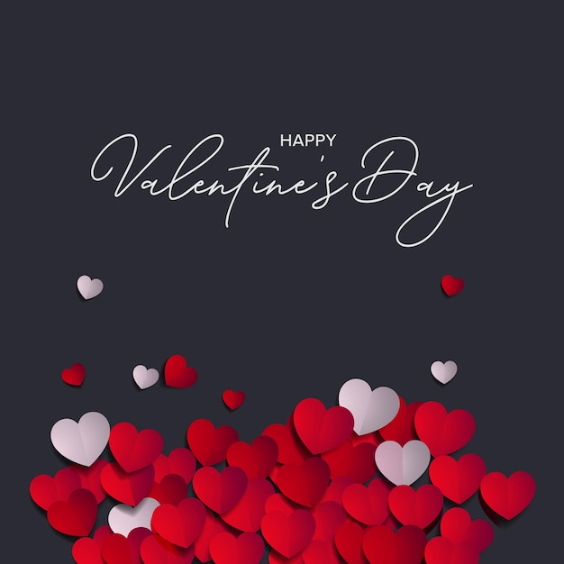 Happy Valentine's Day banner template