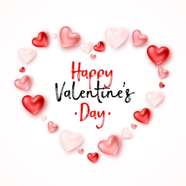 Happy Valentine's Day greeting card design