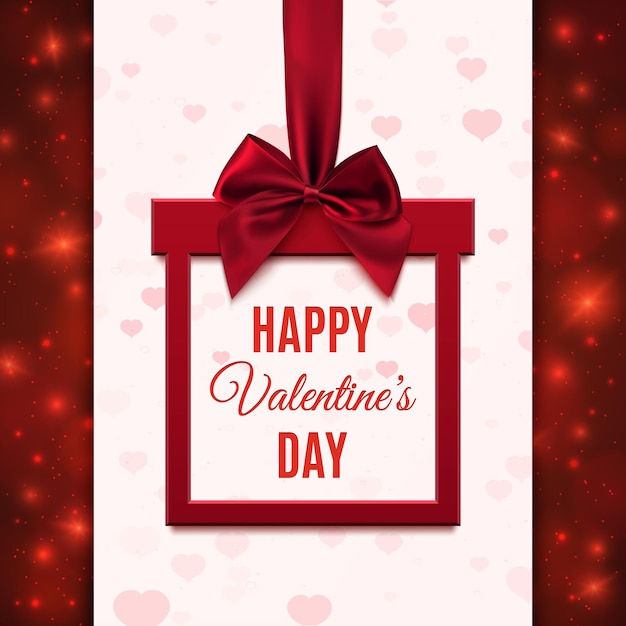 Happy Valentine's day greeting card template