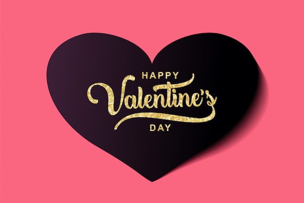 Happy Valentine's day greeting design banner template