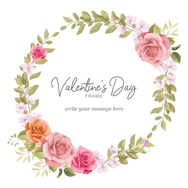 Happy valentine's day greeting  design