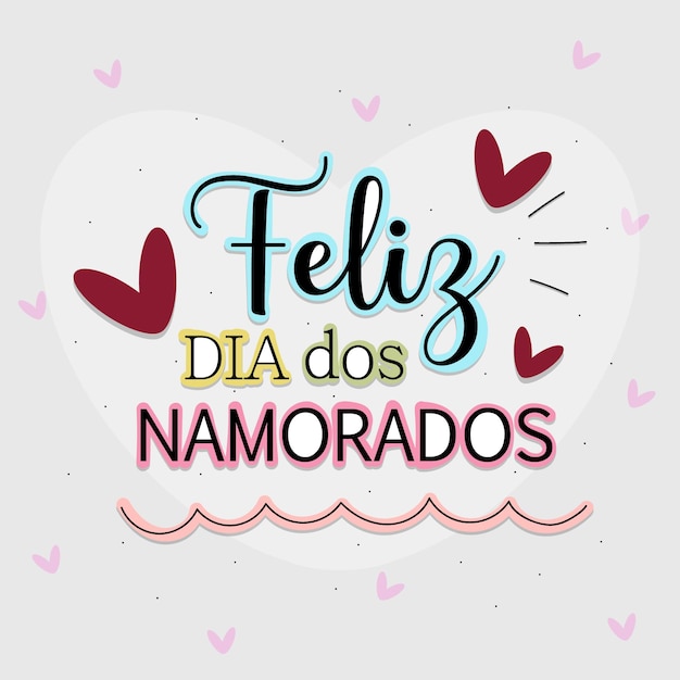 Happy Valentine's Day message in Portuguese