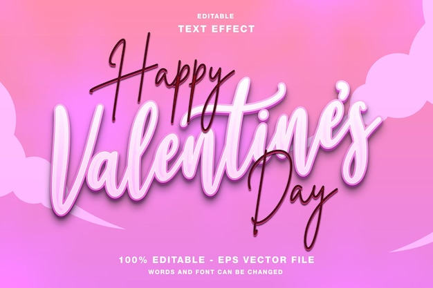 Happy Valentine39s Day Editable Text Effect