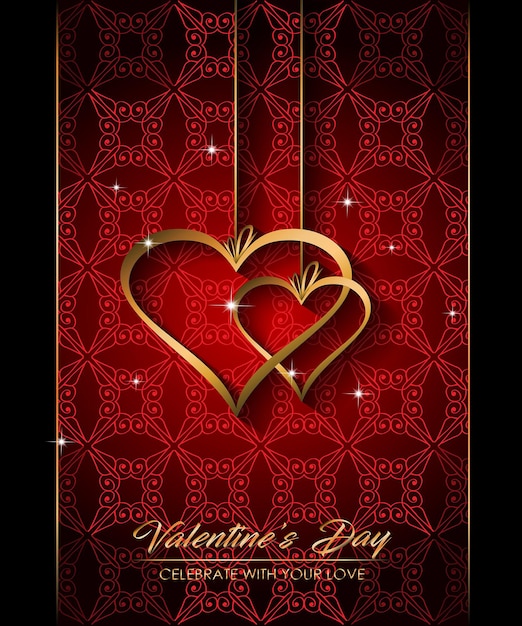 Happy valentines day background for your seasonal greetings