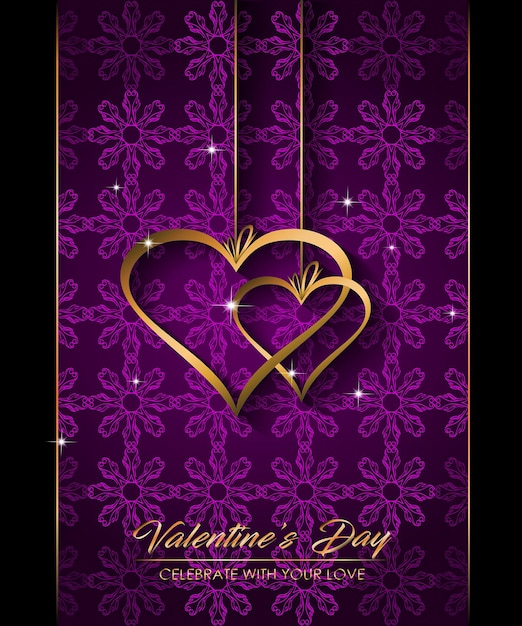 Happy valentines day background for your seasonal greetings