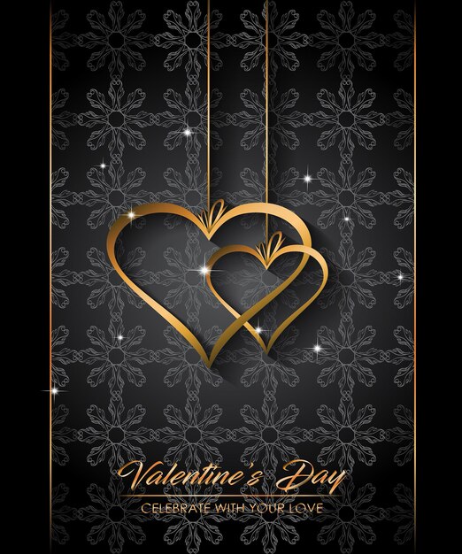 Happy valentines day background for your seasonal greetings