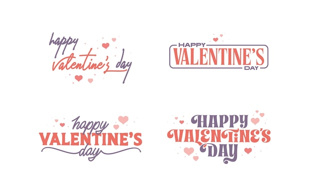 Happy Valentines Day banner bundle