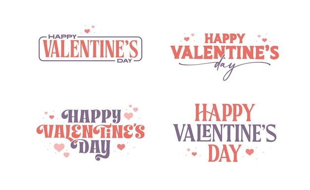 Happy Valentines Day banner bundle