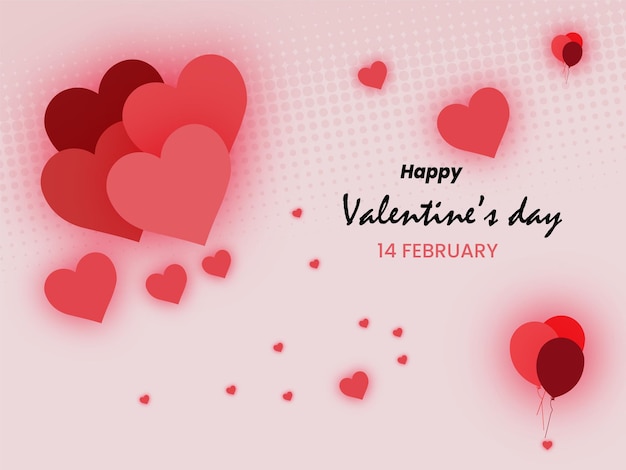 happy valentines day celebration design