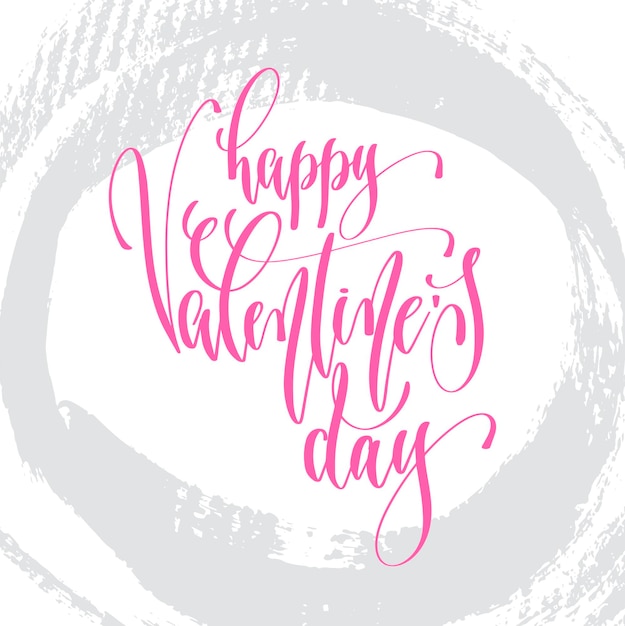 Vector happy valentines day hand lettering inscription text