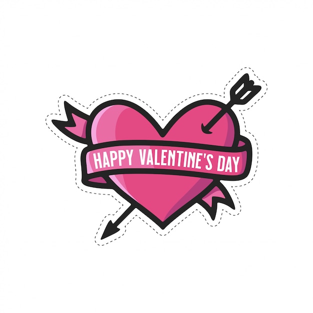 Happy Valentines Day holiday sticker