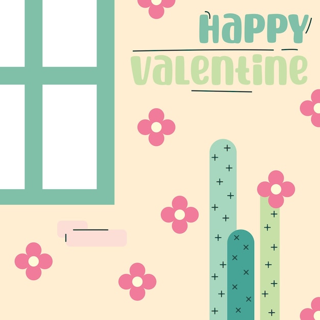 Happy Valentines Day illustration