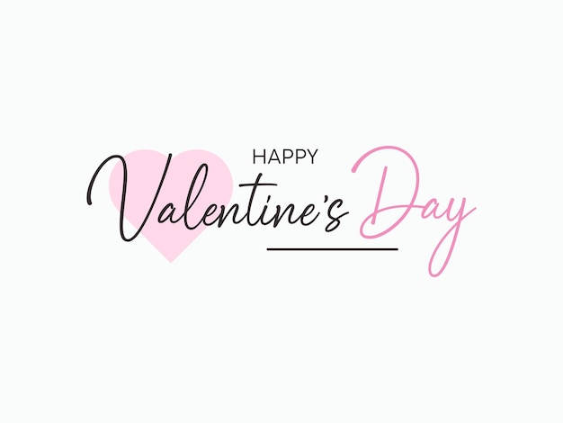 Happy valentines day logo