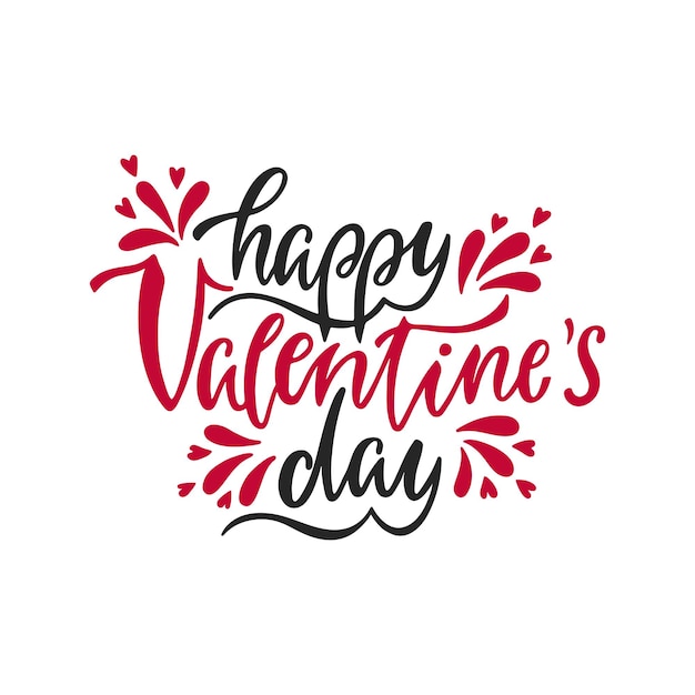 Happy Valentines day Romantic handwritten phrase about love