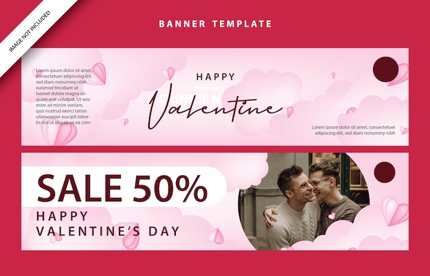 happy valentines day social media poster banner flyer pattern event abstract layout illustration