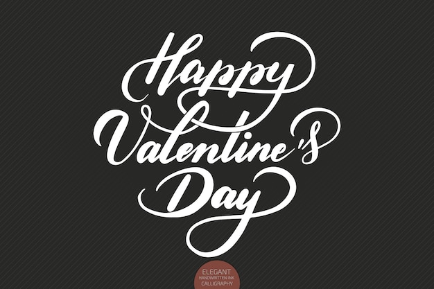 Happy Valentines Day text. Valentines typography