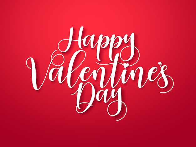 Happy valentines day text vector typography Happy valentines day greeting typography