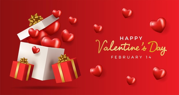 Happy valentines day vector background