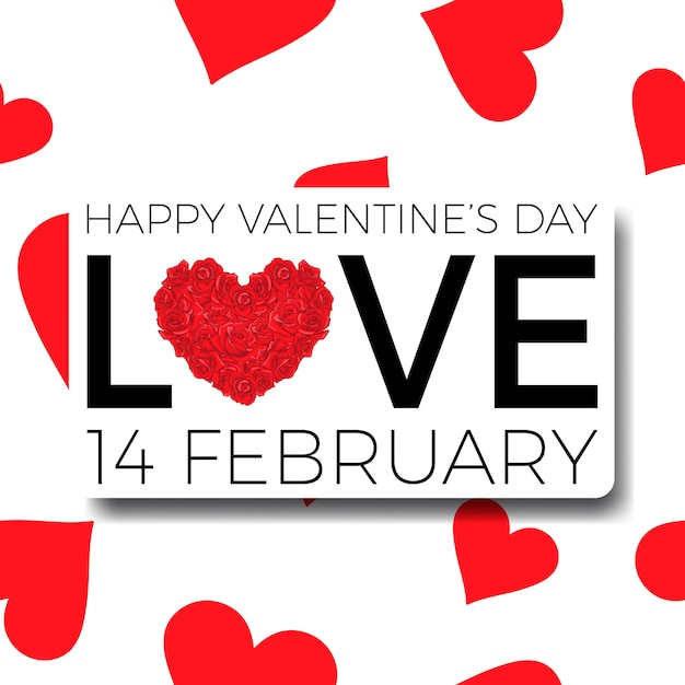 Happy valentines day and weeding design elements