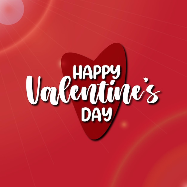 Happy valentines day with love background card design