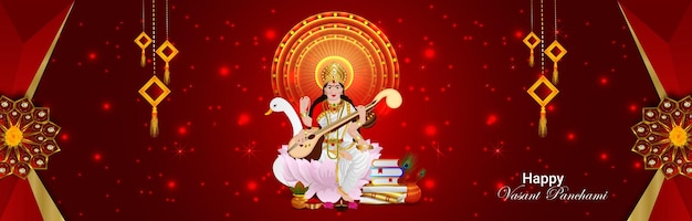 Happy Vasant Panchami banner or header