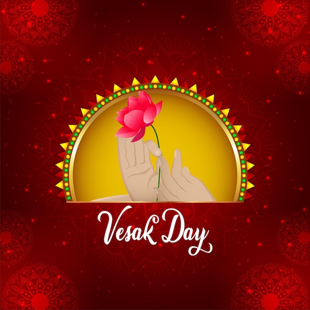 Happy vesak day hindu festival celebration background