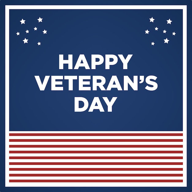 Happy veterans day template graphic design