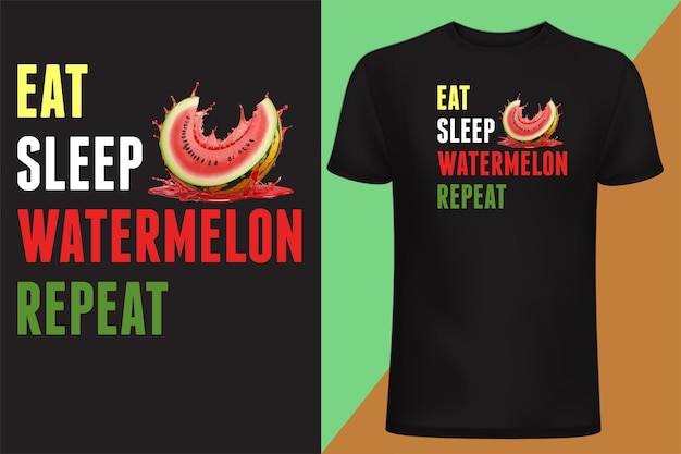 happy watermelan day t shirt design