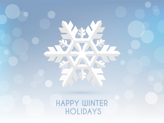 Happy Winter Holidays card