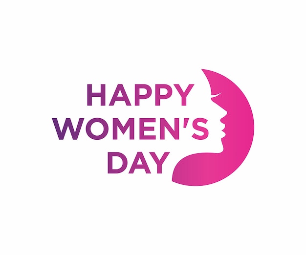 Happy Woman's Day. Silhouette of a women's day vector. International women's day celebration