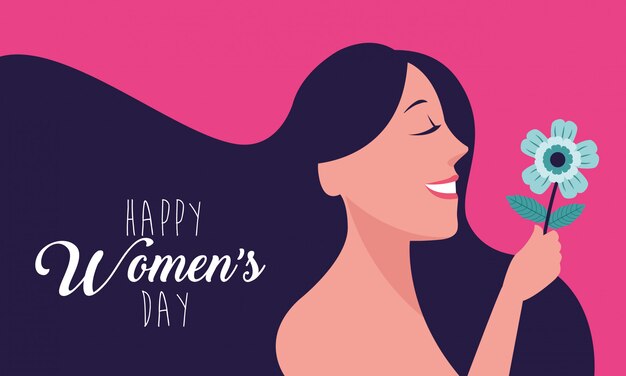 Happy women day card