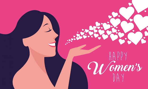 Happy women day card