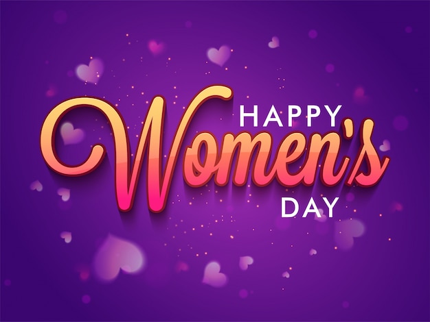 Happy Women's Day celebration design.