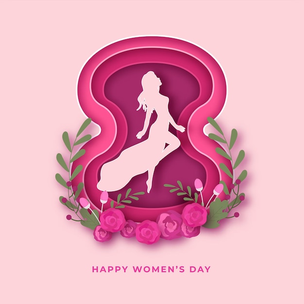 Happy Women's Day greeting card