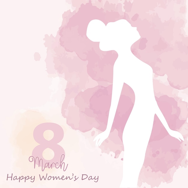 Happy women's day International Women's Day events are held worldwide on March 8 modern background