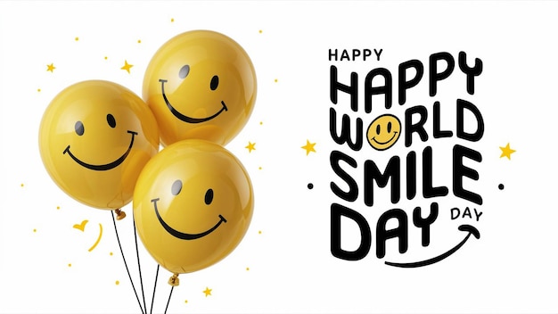 Vector happy world smile day