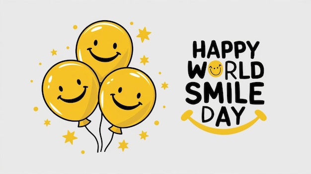 Vector happy world smile day