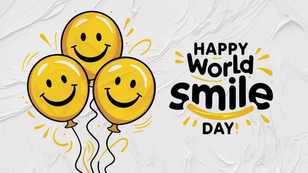 Vector happy world smile day