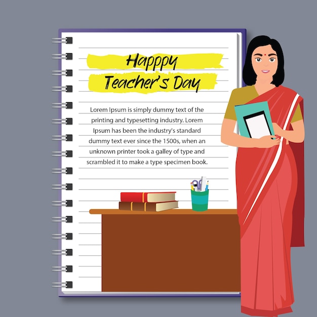 Happy World Teachers Day social media banner design template vector illustration