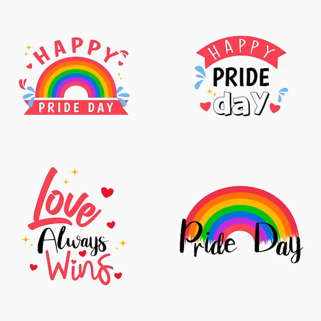 Hapy world pride day background illustration for lgbt