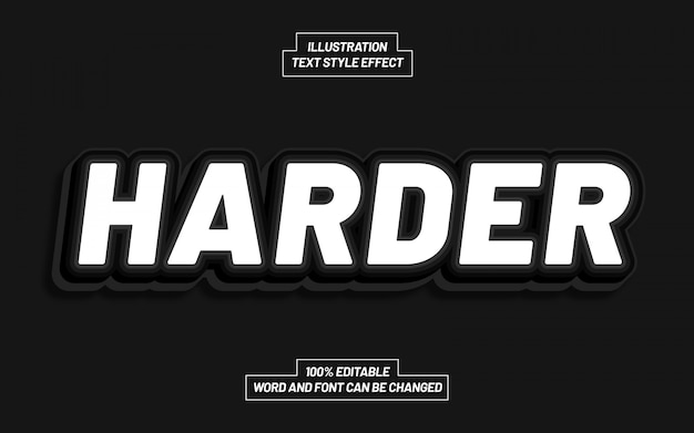 Harder Text Style Effect