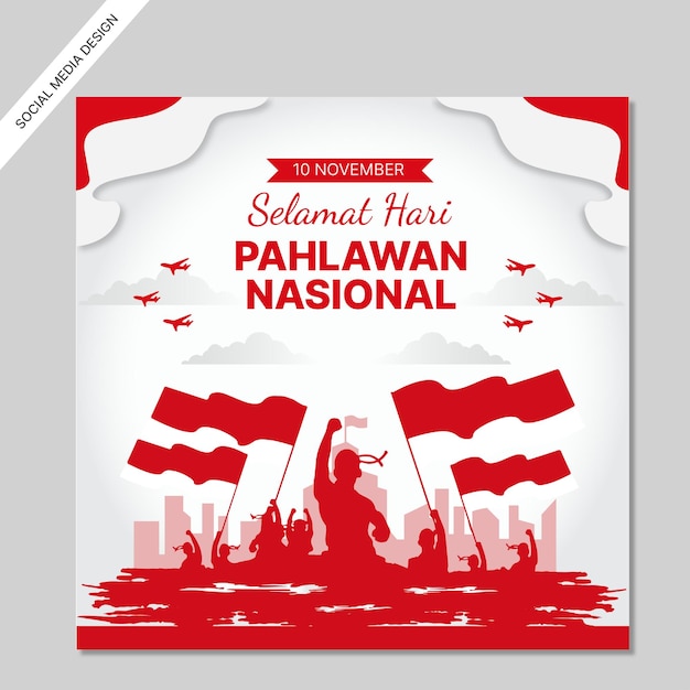 Hari pahlawan instagram post collection