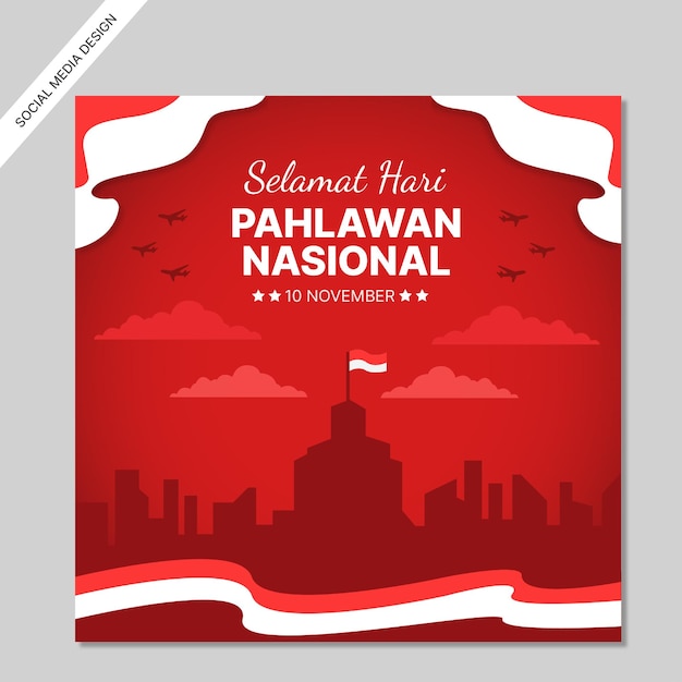 Hari pahlawan instagram post collection