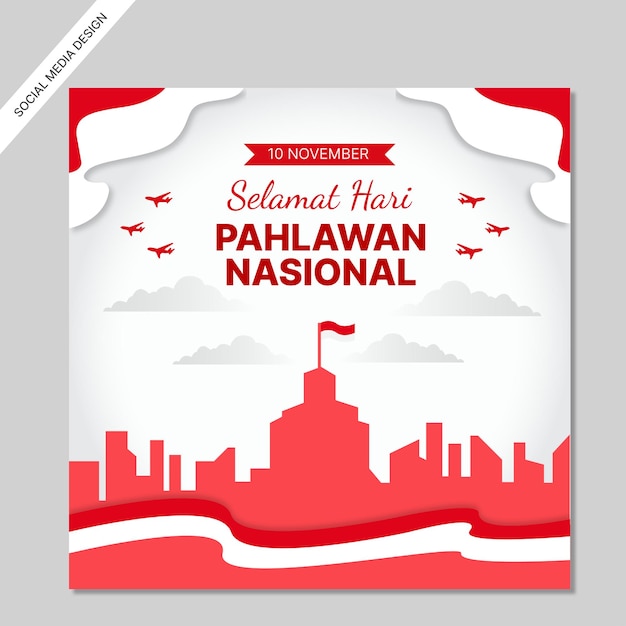 Hari pahlawan instagram post collection